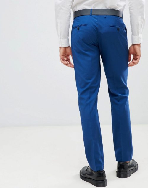 Farah Henderson slim fit suit trousers-Blue