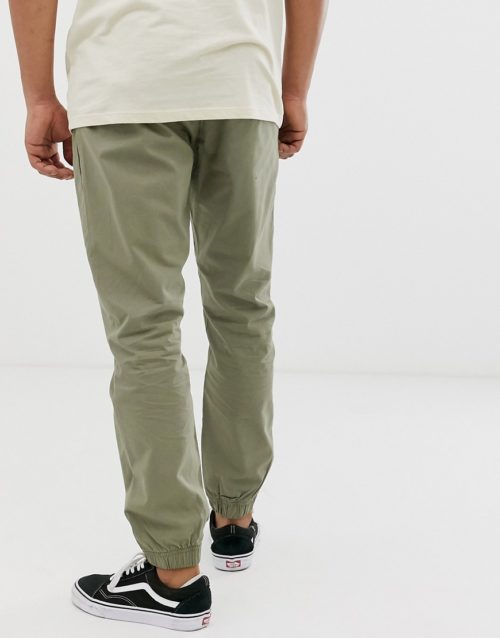French Connection chino cuff trousers-Green