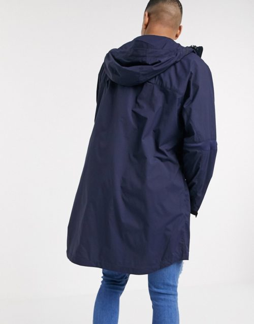Lacoste hooded parka jacket-Black