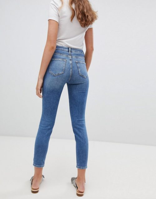 New Look relaxed skinny jeans-Blue