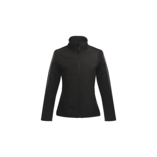 Professional Octagon II Printable 3 Layer Membrane Softshell Jacket Black women's Coat in Black