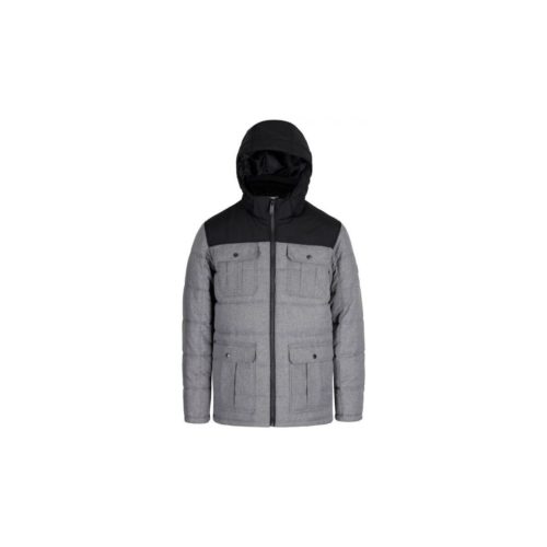 Regatta Arnault Herringbone Wool Effect Hooded Jacket Grey men's Jacket in Grey