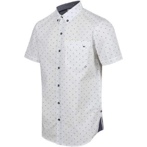 Regatta Damaso Coolweave Short Sleeve Shirt White men's Short sleeved Shirt in White