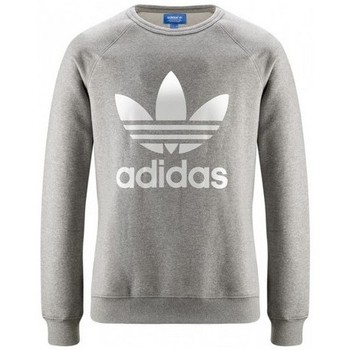 adidas TREFOIL CY4573 men's Sweatshirt in Grey