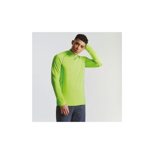 Dare 2b Fuseline Core Stretch Midlayer Green men's Sweatshirt in Green