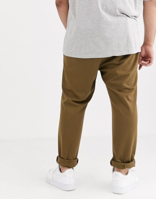 Only & Sons slim fit trousers in dark sand-Tan