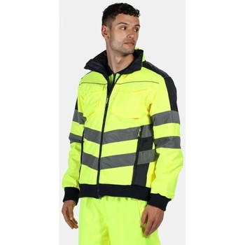 Professional Hi-Vis Waterproof Insulated Reflective Work Jacket Yellow men's Jacket in Yellow. Sizes available:UK S