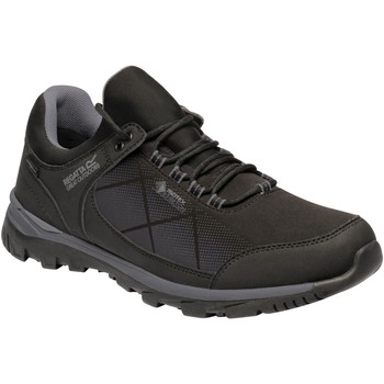 Regatta Highton Stretch Waterproof Walking Shoes Black men's Sports Trainers (Shoes) in Black