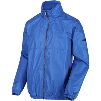 Regatta Ladomir Lightweight Waterproof Hooded Bomber Jacket Blue men's Coat in Blue