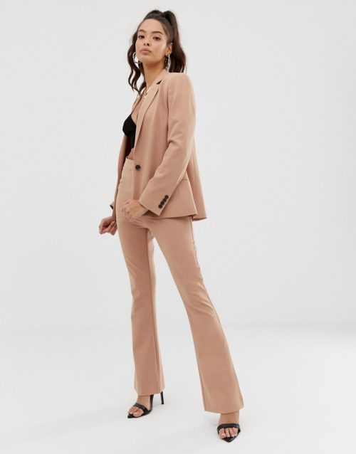 ASOS DESIGN tailored forever trousers-Stone
