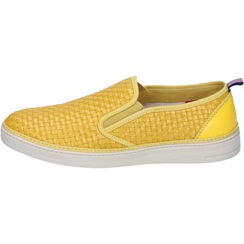 Brimarts slip on leather men's Slip-ons (Shoes) in Yellow