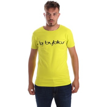 Byblos Blu 2MT0023 TE0048 men's T shirt in Yellow