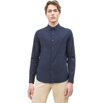 Calvin Klein Jeans J30J312439 men's Long sleeved Shirt in Blue