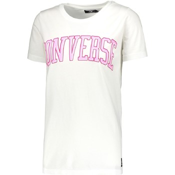 Converse 10017580-A04 women's T shirt in White