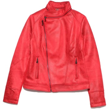 Desigual 19WWEW22 women's Leather jacket in Red