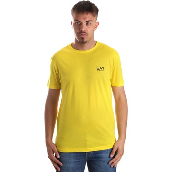 Emporio Armani EA7 3GPT51 PJM9Z men's T shirt in Yellow