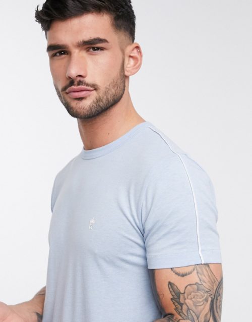 French connection t-shirt with piping-Blue