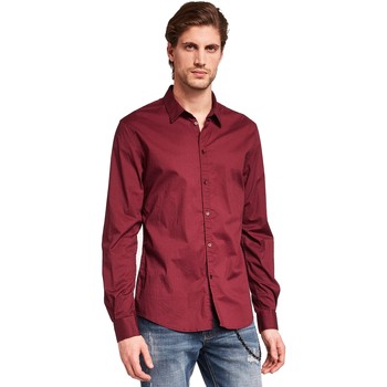 Gaudi 921BU45008 men's Long sleeved Shirt in Red