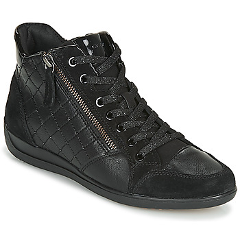 Geox D MYRIA women's Shoes (High-top Trainers) in Black