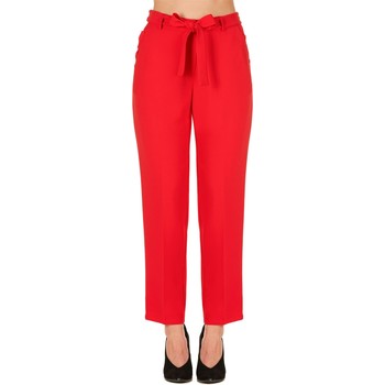 Kaos Collezioni LP1CO007 PANTS Women Rosso women's Trousers in Red