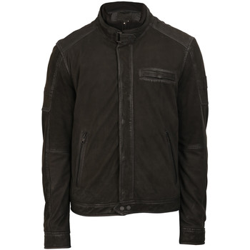 Oakwood Nubuck leather jacket JAYDEN men's Leather jacket in Black