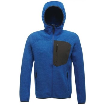 Professional Coldspring Stretch Hybrid Hooded Fleece Blue men's Fleece jacket in Blue
