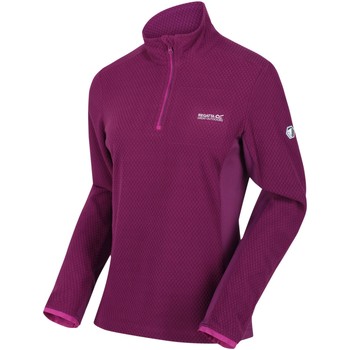 Regatta Highton Lightweight Half Zip Honeycomb Fleece Purple women's Fleece jacket in Purple