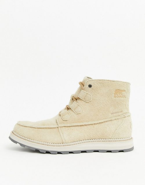 SOREL Madson Caribou boot in oatmeal suede-Beige