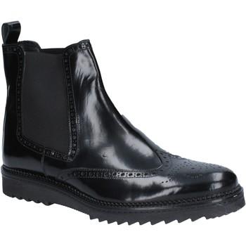 Salvo Barone ankle boots shiny leather BZ144 men's Mid Boots in Black