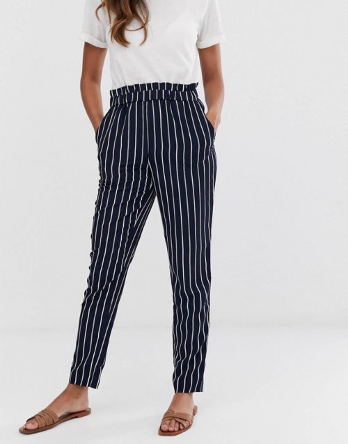 Y.A.S stripe trousers-Navy