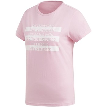 adidas DU0228 women's T shirt in Pink