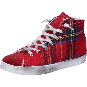2 Stars sneakers textile suede AC14 women's Shoes (High-top Trainers) in Red
