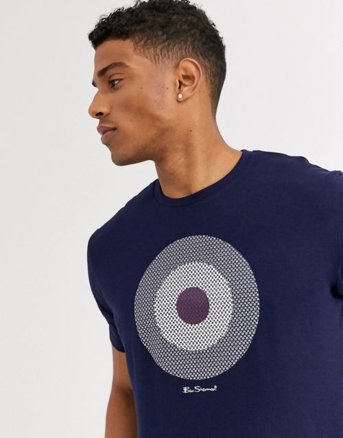 Ben Sherman square target t-shirt-Navy
