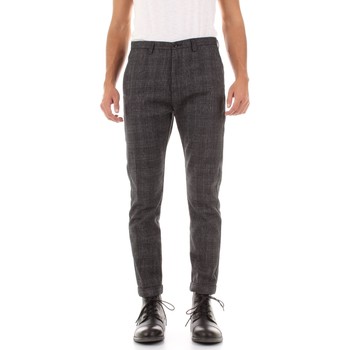 Bicolore 2445-GOMITO Chino Man Nero men's Trousers in Black. Sizes available:UK L