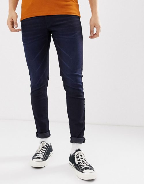 Celio skinny fit jeans with dark blue wash