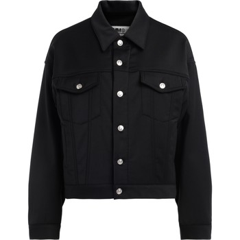 Mm6 Maison Margiela Maison Margiela black jacket with plush interior women's Jacket in Black