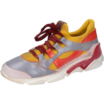 Moma sneakers leather textile women's Shoes (Trainers) in Yellow