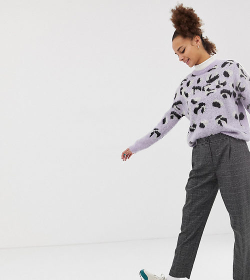 New Look tailored pull on trousers in grey