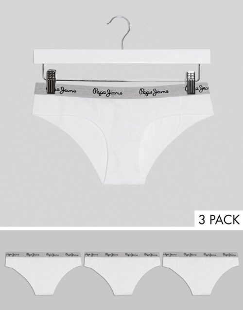 Pepe Jeans 3 pack briefs in white