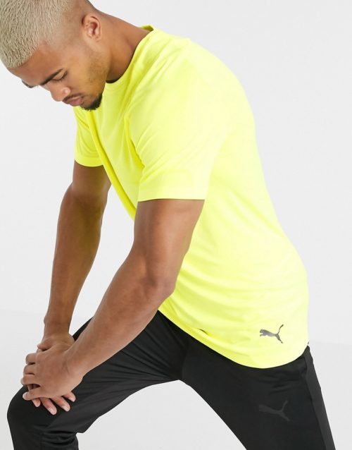 Puma Energy seamless t-shirt in yellow