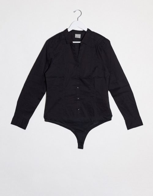 Vero Moda shirt bodysuit-Black