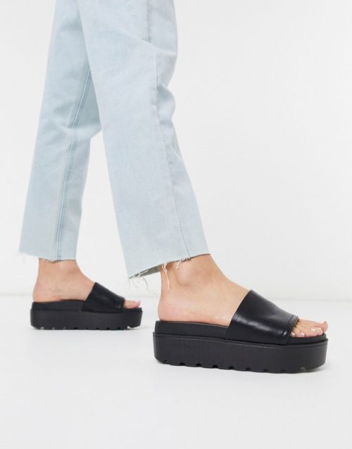 ALDO Tomassa mule flatform sandal in black