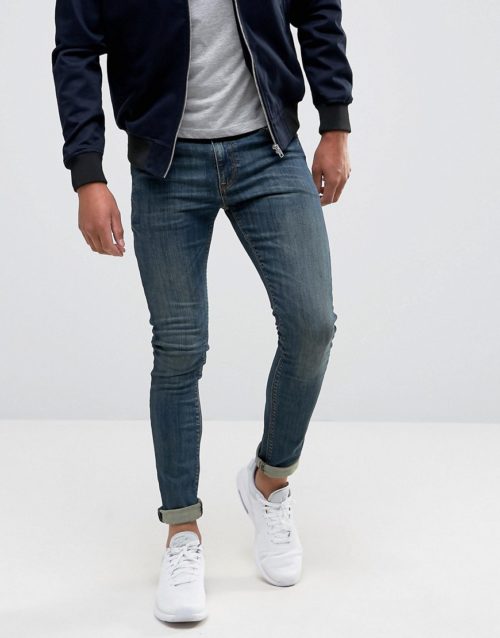 ASOS DESIGN super skinny jeans in dark blue wash
