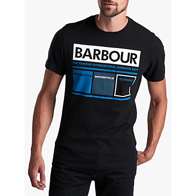 Barbour International Squares T-Shirt, Black