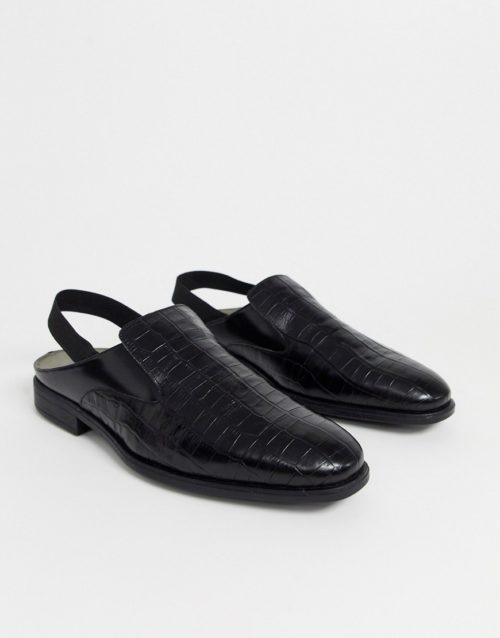 Bolongaro Trevor sling back leather shoes-Black