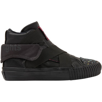 British Knights ROCO ELASTIC GIRLS HIGH-TOP SNEAKER women's Shoes (High-top Trainers) in Black
