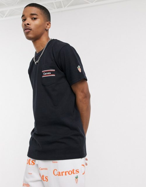 Carrots Rugby pocket t-shirt in navy