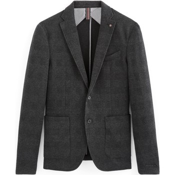 Celio Fancy knit blazer men's Jacket in Grey