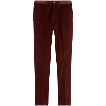 Celio Slim fit velvet pants POE2 men's Trousers in Red. Sizes available:EU M