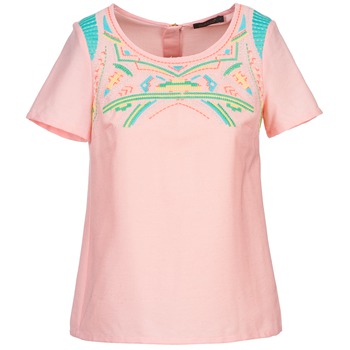 Color Block ADRIANA women's Blouse in Pink. Sizes available:S,M,L